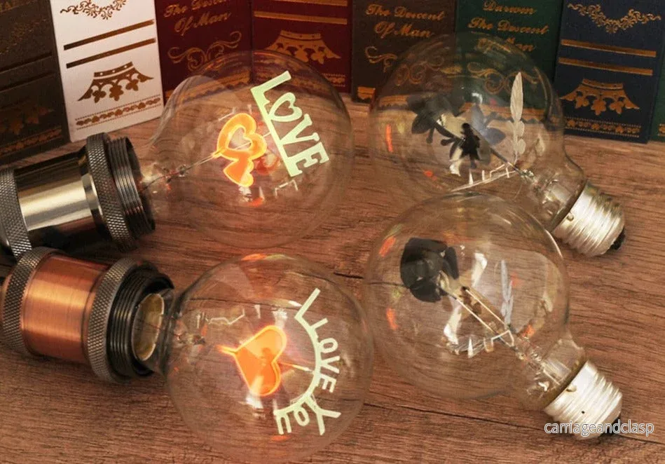 Dekorativ vintage Edison-lampa kärlek | Veska - Bild 2