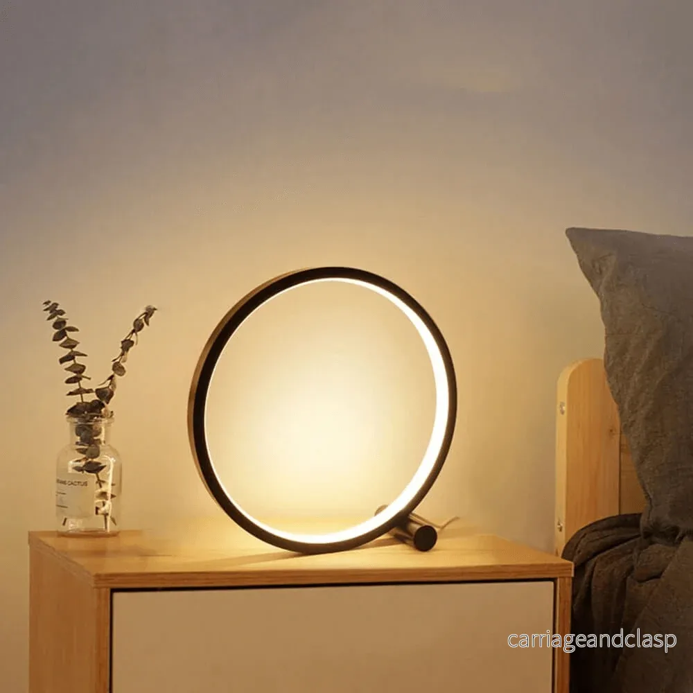 Halo Glo Lampa – minimalistisk dimbar rund LED bordslampa | Veska - Bild 2