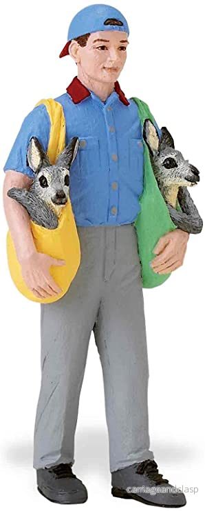 Safari Ltd - Joe djurvårdare med känguru ungar - Bild 2