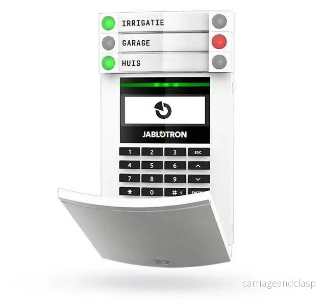 Jablotron JA-154E trådlös kontrollpanel med LCD-skärm, knappsats och RFID Jablotron JA-154E trådlös kontrollpanel med LCD-skärm, knappsats och RFID