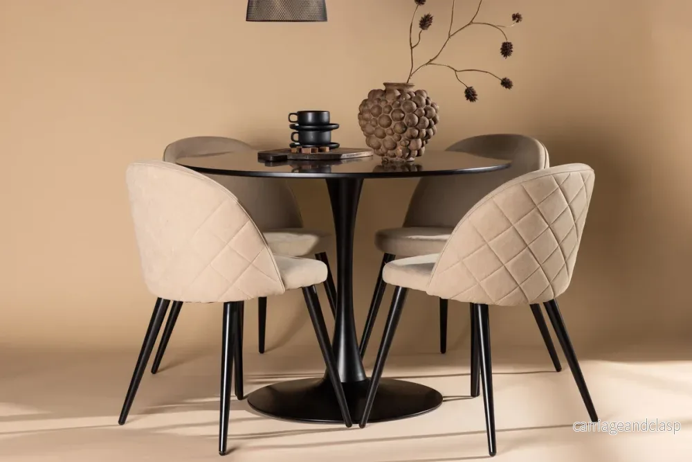 Velvet & Glade Matgrupp Beige/Svart Velvet & Glade Matgrupp Beige/Svart