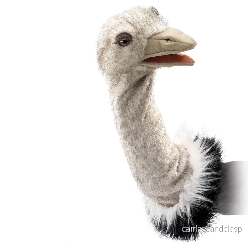Folkmanis® Puppets – Ostrich Stage Puppet (Struts för dockteater)