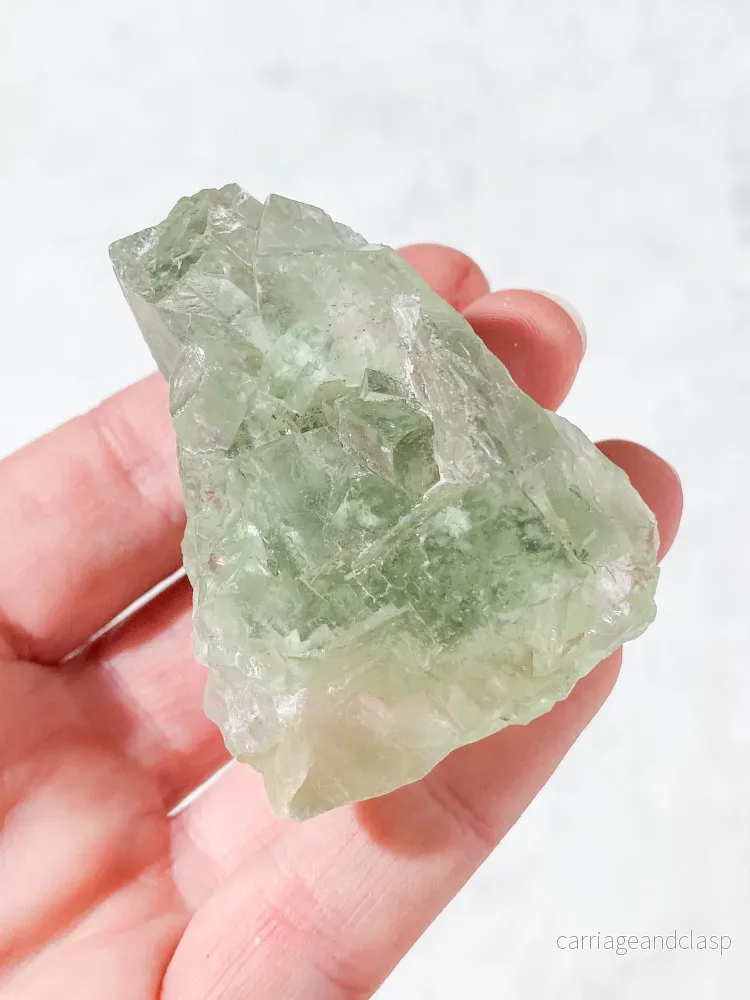 Mintgrön Fluoritklunga (Nr. 2) Exklusiv Kvalitet - Bild 2