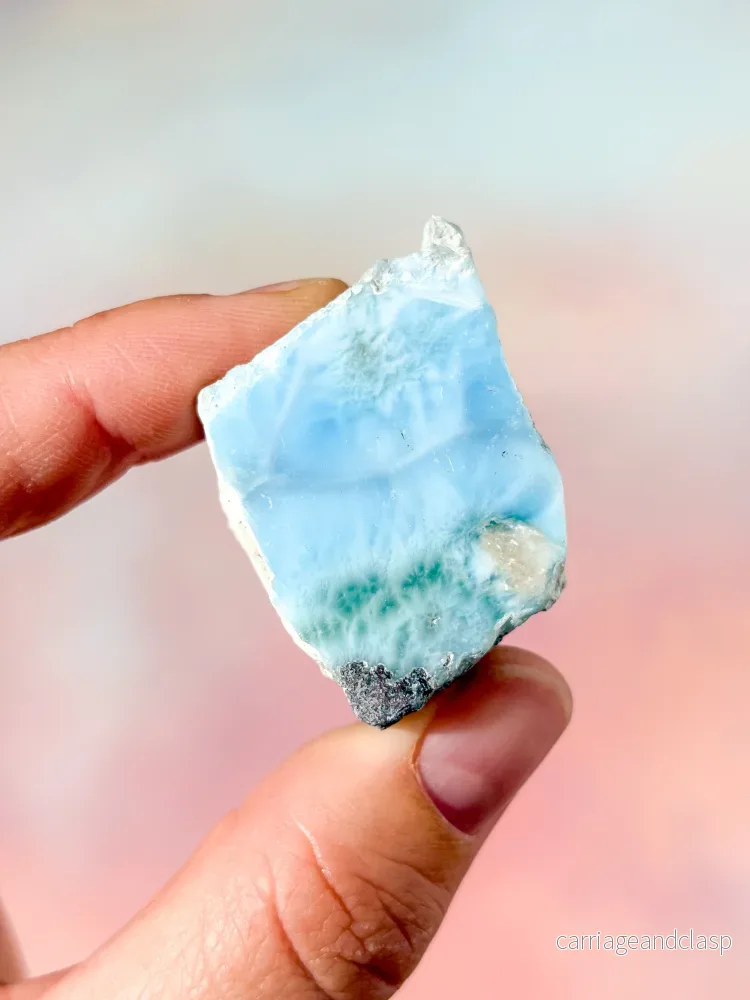 Larimar Rå Polerad (Nr. 54) Exklusiv Kvalitet