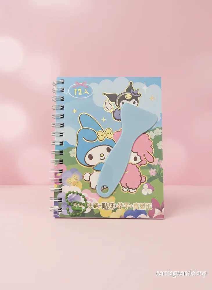 Kawaii pysselset blå – Nyckelring och klistermärken för kreativt skapande Kawaii pysselset blå – Nyckelring och klistermärken för kreativt skapande