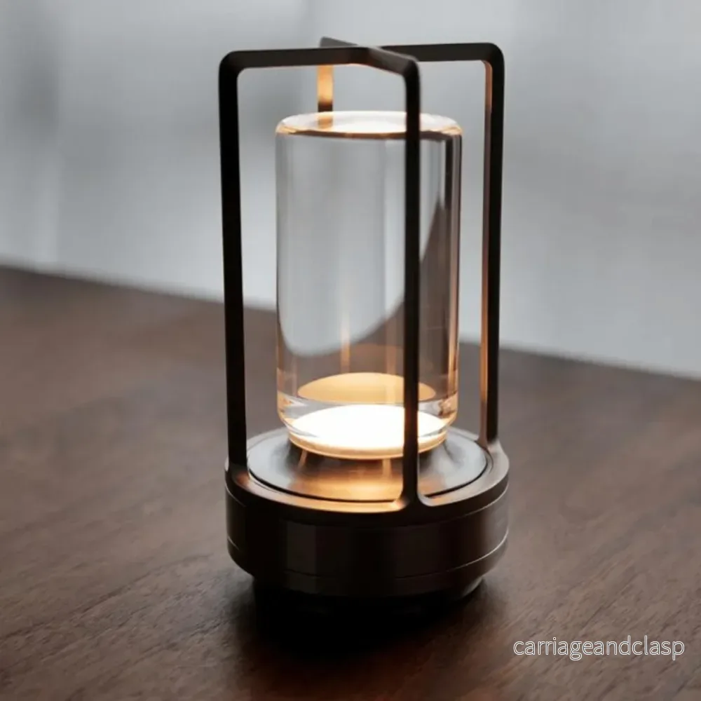 LED-ljuseffekt kristallbordslampa | Veska