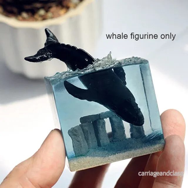 Luminous Ocean Whale Modern Resin Figurine | Veska