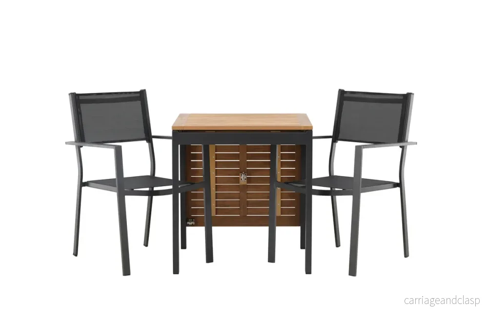 Copacabana & Diego Matstolar + Cafebord Svart - Bild 2