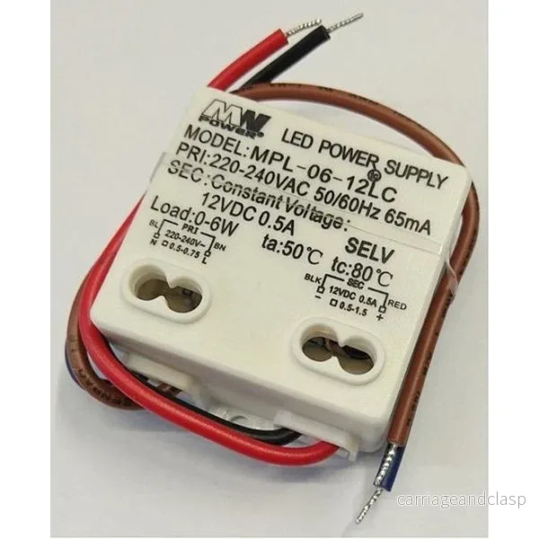 AlarmsystemExpert.co.uk Strömförsörjning 12v 6w 0,5 Amp - IP20