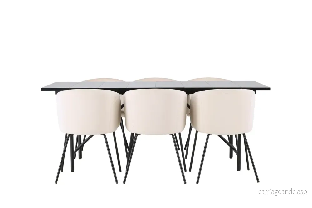 Berit & Astrid Matsgrupp Beige/Svart - Bild 3