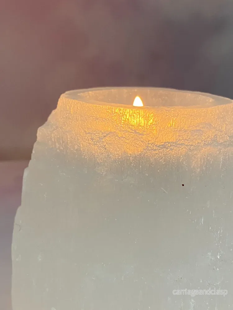SELENITE RAW FIREFACE HOLDER - Bild 3