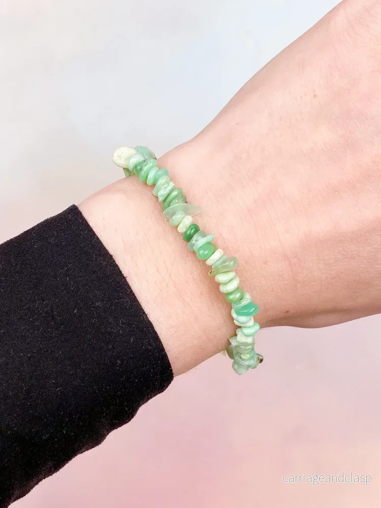 Armband med krysoprasflisor - Exklusiv kvalitet - Bild 2