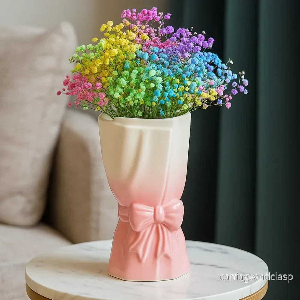 Ribbonslöja Keramiktopp Blomvas | Veska - Bild 3