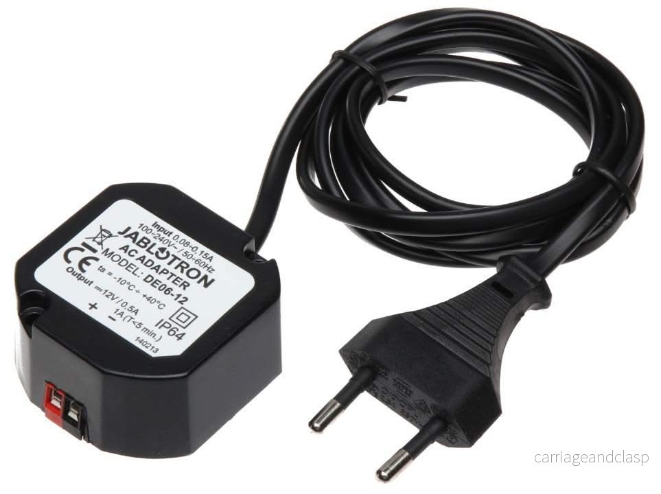 larmsystem expert Jablotron DE06-12 Strömförsörjning12V / 0,5A