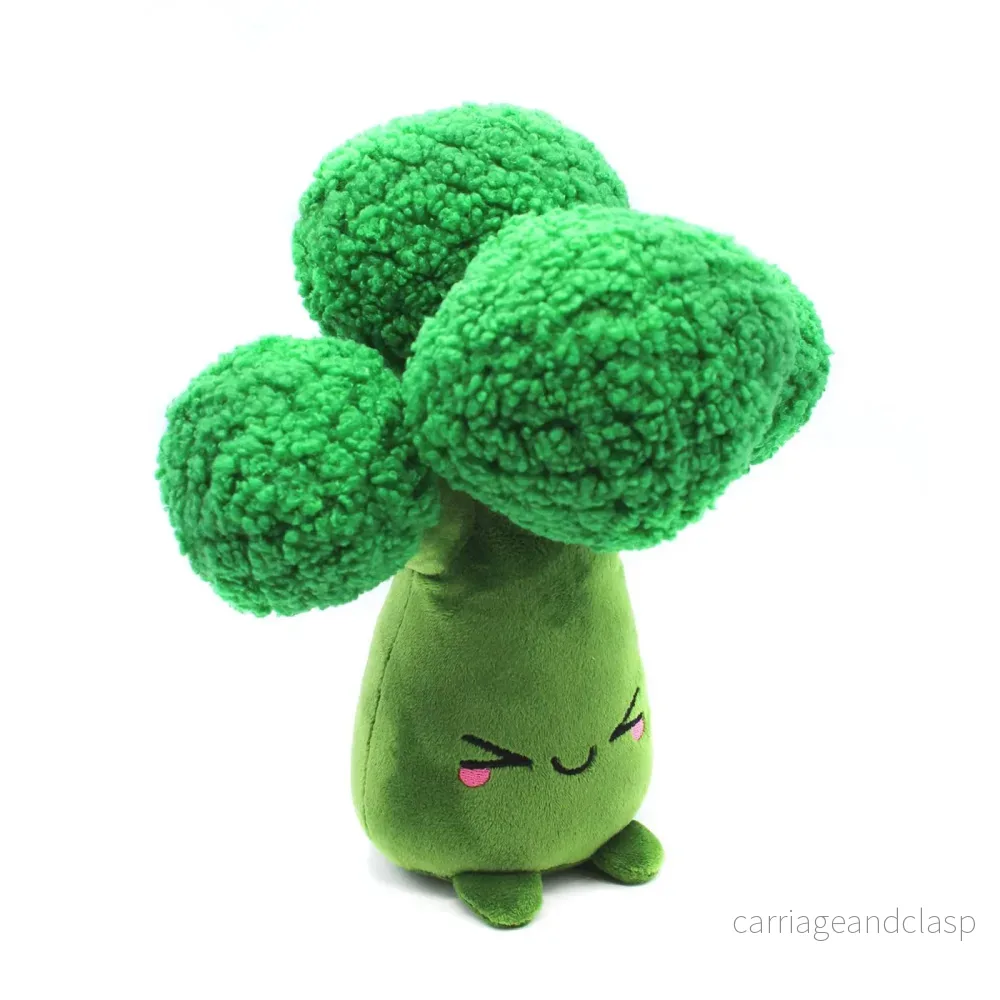 Yummies Kokkoli Broccoli Gosedjur – Mjuk Plysch 26 cm Kawaii och Rolig