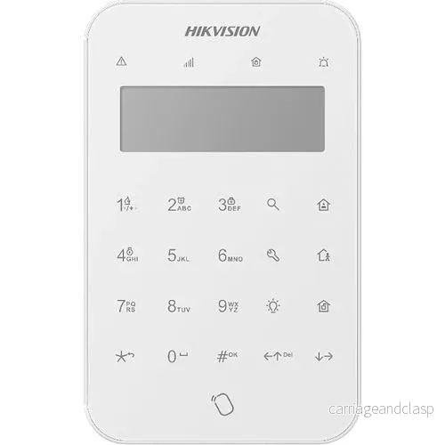 Hikvision DS-PK1-LT-WE Trådlös LCD-nyckelknappsats + taggläsare