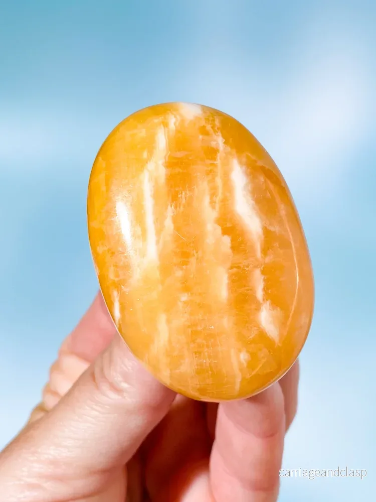 Orange kalcitpalmsten (nr 2)