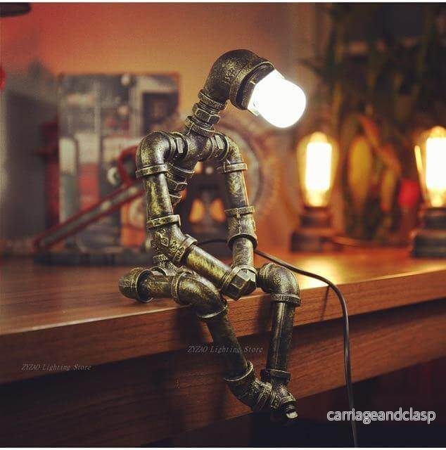 Kreativa Järn Vintage Robotlampor | Veska Kreativa Järn Vintage Robotlampor | Veska