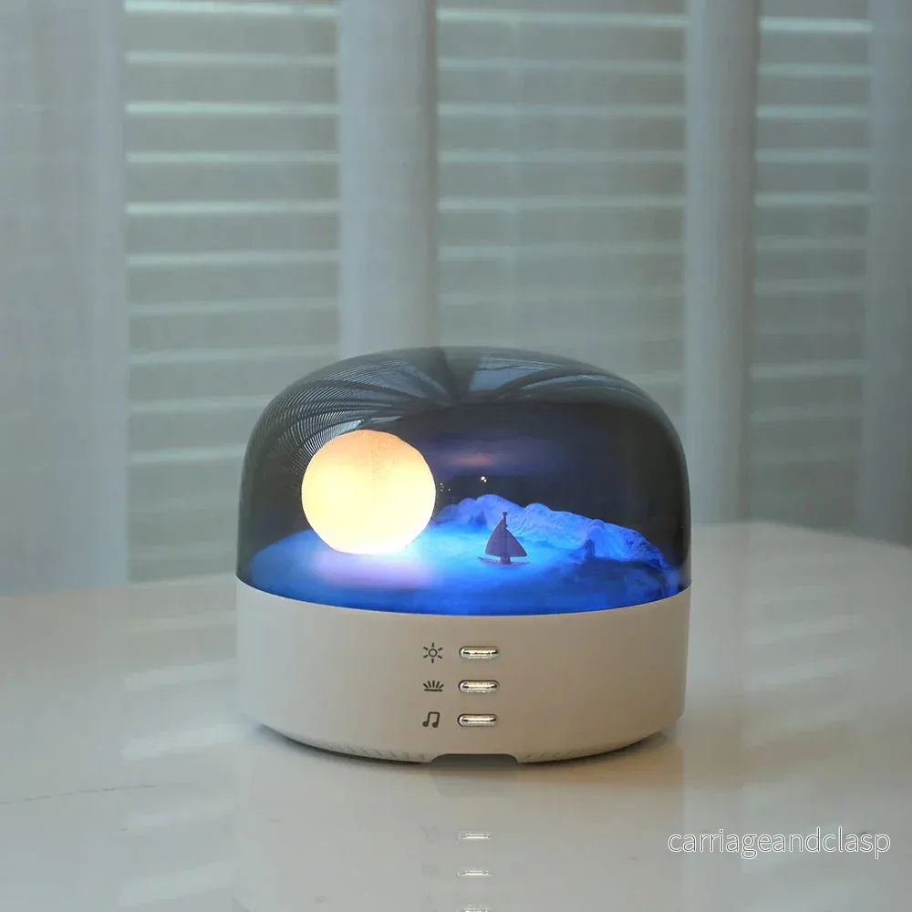 3D Mystisk Måne LED Nattlampa Högtalare | Veska 3D Mystisk Måne LED Nattlampa Högtalare | Veska