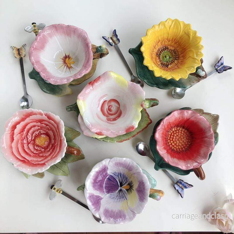 Lyxig Blomma Kopp | Veska - Bild 2
