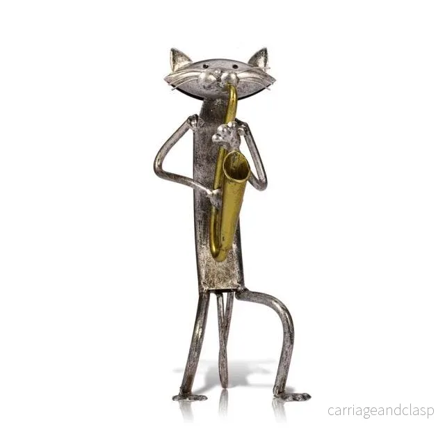3 Mini Musician Cats Modern Skulptur | Veska 3 Mini Musician Cats Modern Skulptur | Veska