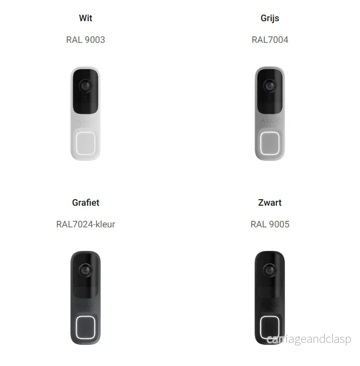 Ajax Systems dörrklocka, 4 MP kamera med inbyggd AI och PIR-sensor - Bild 3