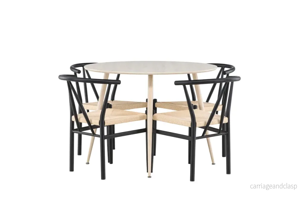 Alfons & Plaza Matgrupp Svart/Vitputsad - Bild 3