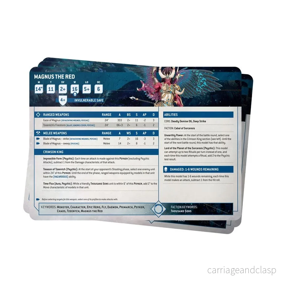 Warhammer: 40,000 - Datasheet Cards: Thousand Sons - Bild 2
