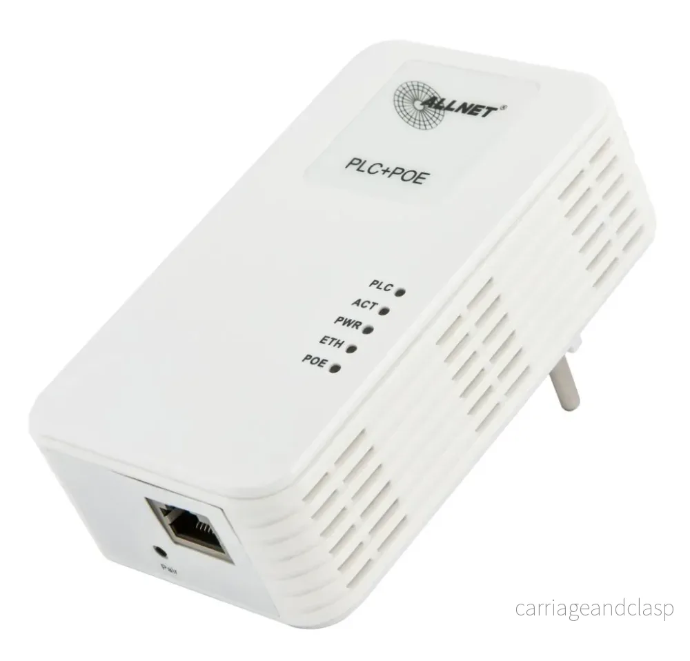 ALLNET Powerline-adapter 1200Mbit Bridge RJ45 PoE SmartLink