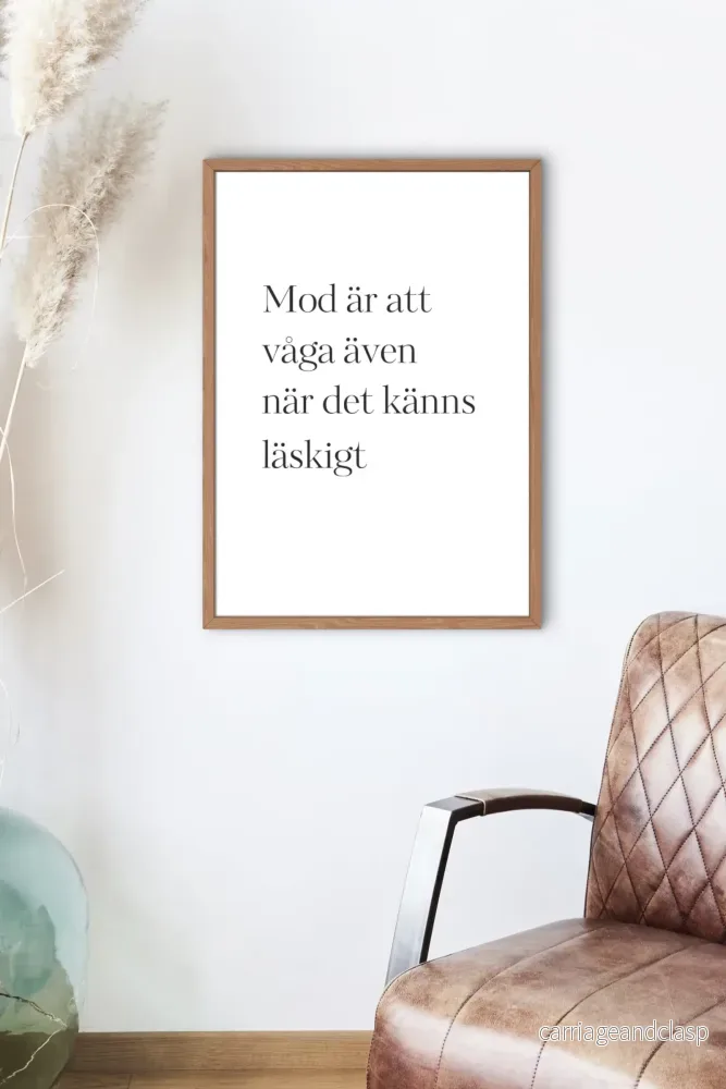 Poster - Mod är att våga - Bild 2