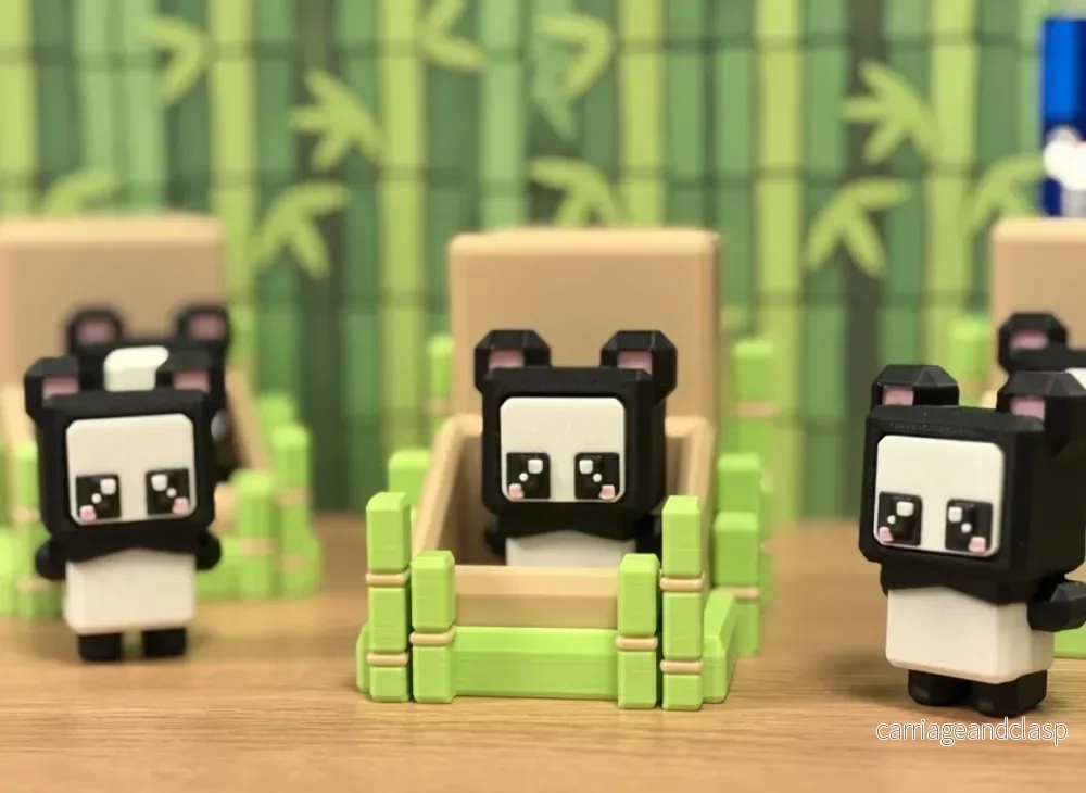 Sött Panda Pennställ med Clickers - Bild 2