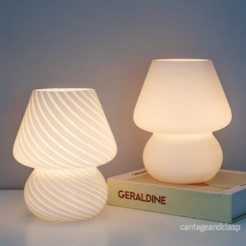 LED Skrivbordslampa i Svamppform gjord av Glas | Veska - Bild 2