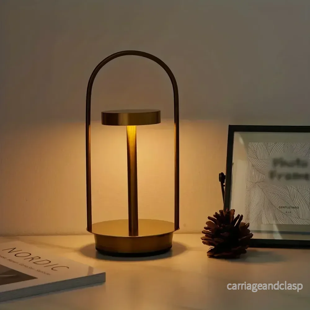 Veska | Trådlös uppladdningsbar LumiLight bordslampa - Elegant bärbar bordslampa för en raffinerad atmosfär - Bild 2