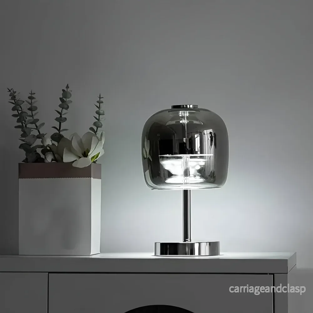 Modern glas elektropläterad ambient ljuslampa | Veska - Bild 2