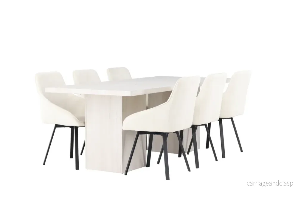 Rosie & Olga Matgrupp Beige/Vit - Bild 2