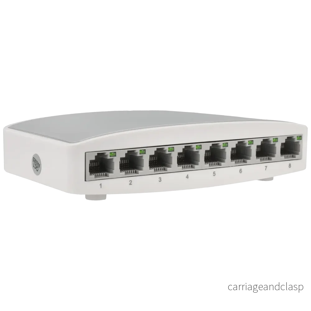 Movok VK-SWITCH-08N-G, 8-portars switch utan PoE