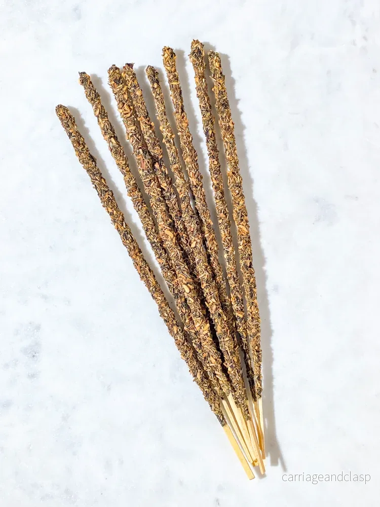 Rökelsepinnar med rosmarin och Palo Santo (8 st.)