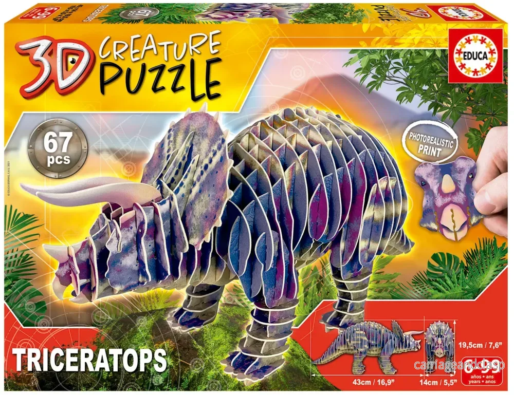 Triceratops 3D Creature Puzzle Educa®
