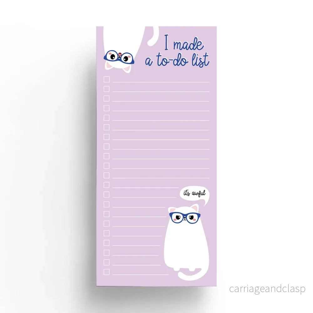 Grumpy Cat att göra-lista block – Roligt anteckningsblock för kattälskare Grumpy Cat att göra-lista block – Roligt anteckningsblock för kattälskare