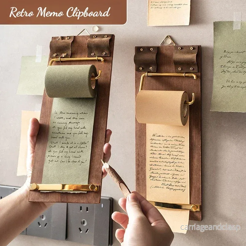 Roll-Note Trä Clipboard | Veska - Bild 3