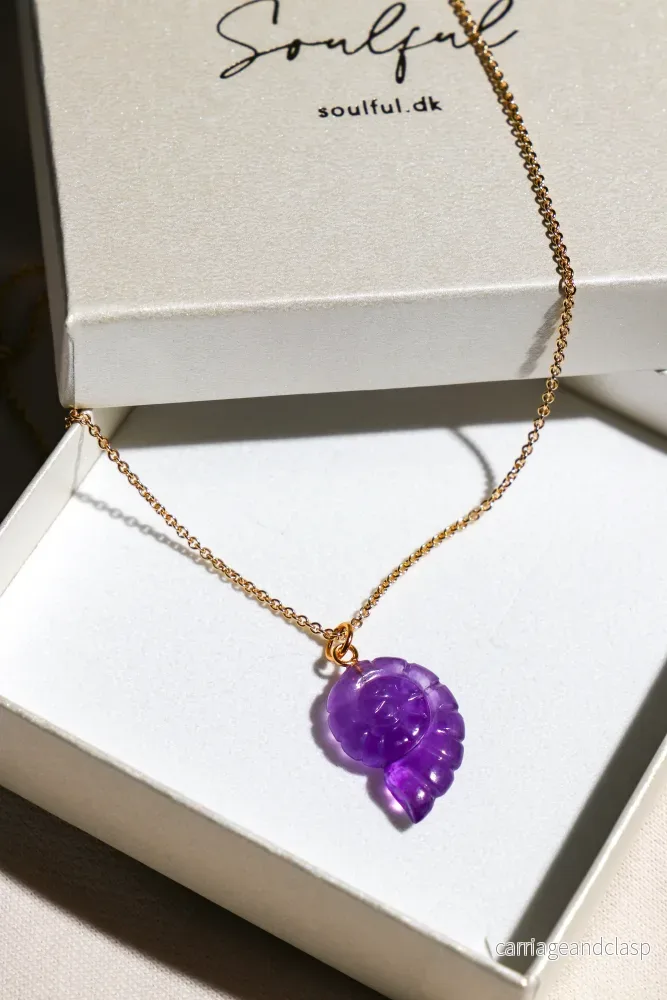 Ammonit Halsband - Ametist