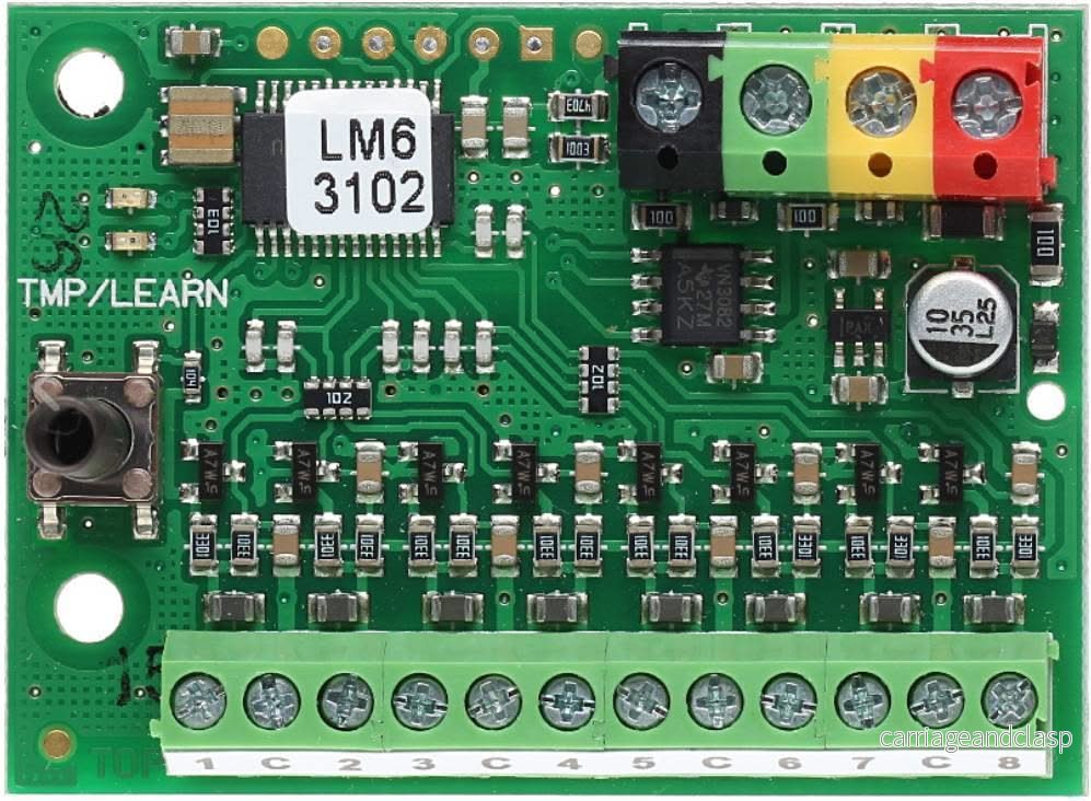 Jablotron JA-118M BUS-modul för magnetiska detektorer - 8 ingångar - Bild 3