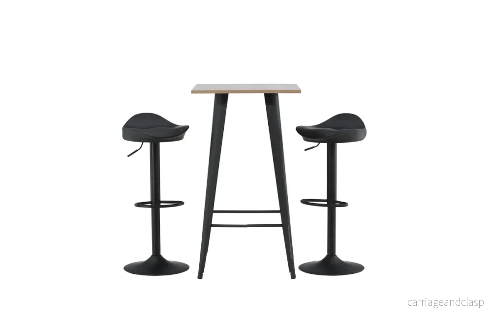 Tempe & Adesto Barbord + Barstolar Svart - Bild 2