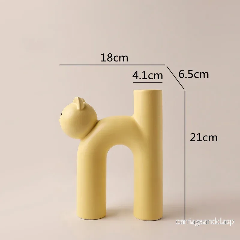 Mini Katt Elegant Minimal H-formad Blomvas | Veska Mini Katt Elegant Minimal H-formad Blomvas | Veska