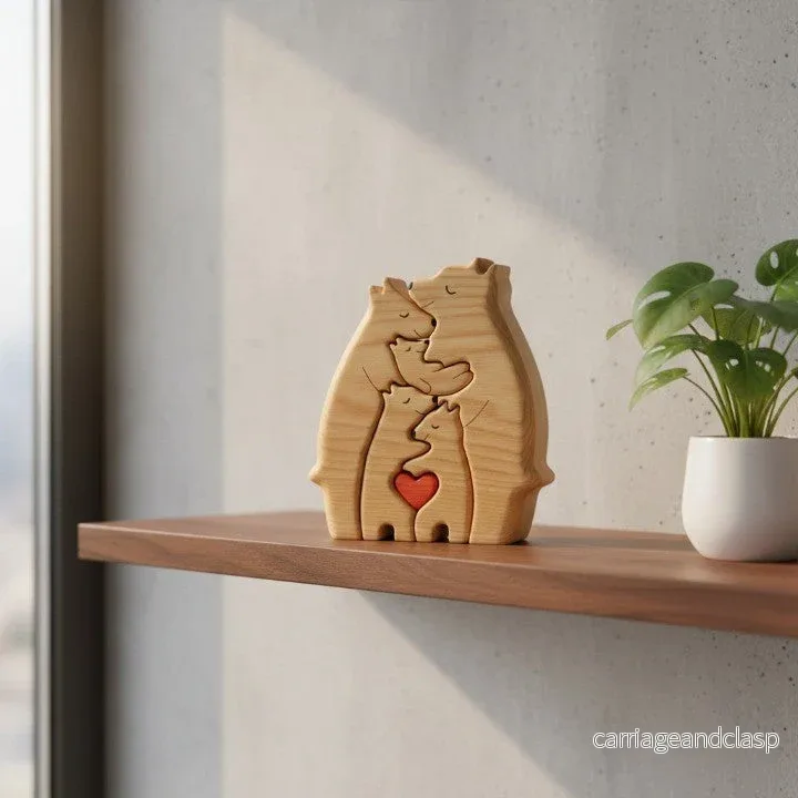 Loving Bears Sammanlänkade Pusseldekor | Veska - Bild 2
