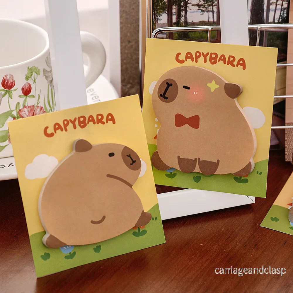 Söta Capybara Post-it lappar - Bild 3