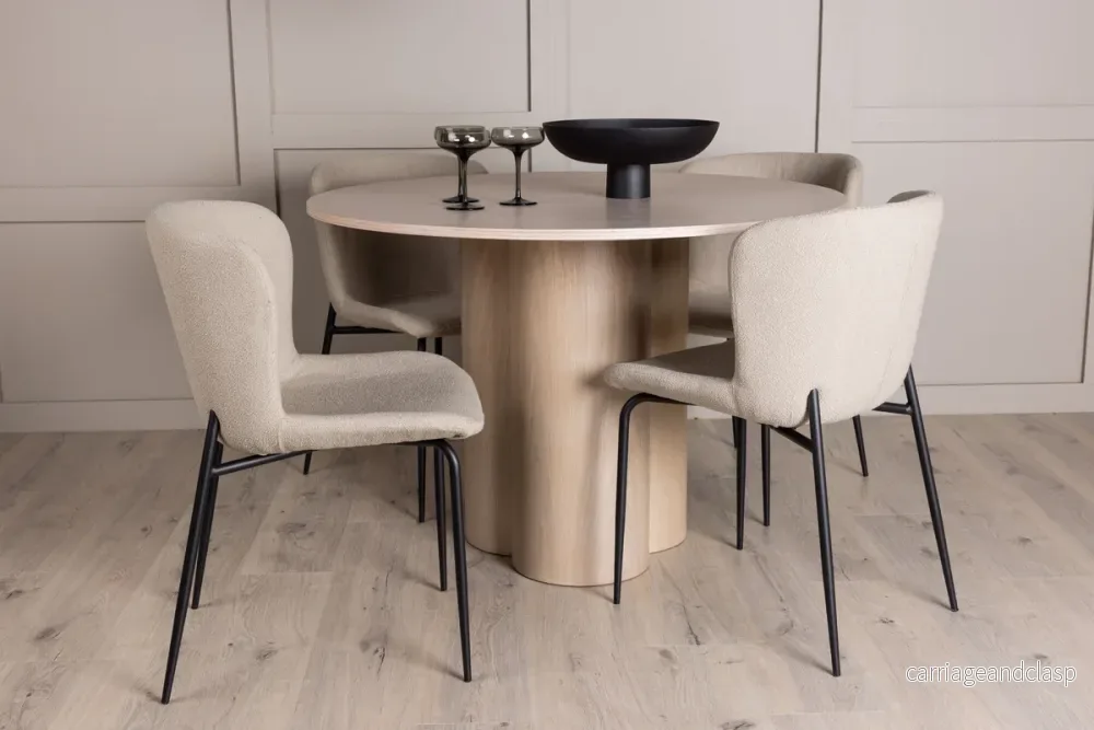 Modesto & Olivia Matgrupp Beige/Vitputsad Modesto & Olivia Matgrupp Beige/Vitputsad
