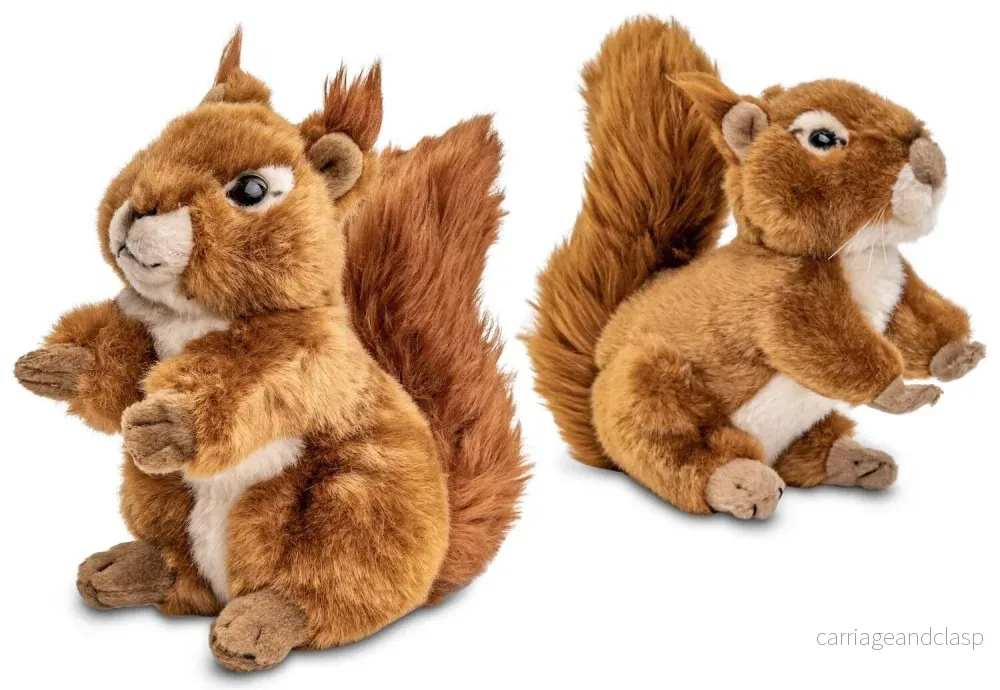 Uni Toys - Ekorrar i par (sittande & liggande) Gosedjur - Bild 2