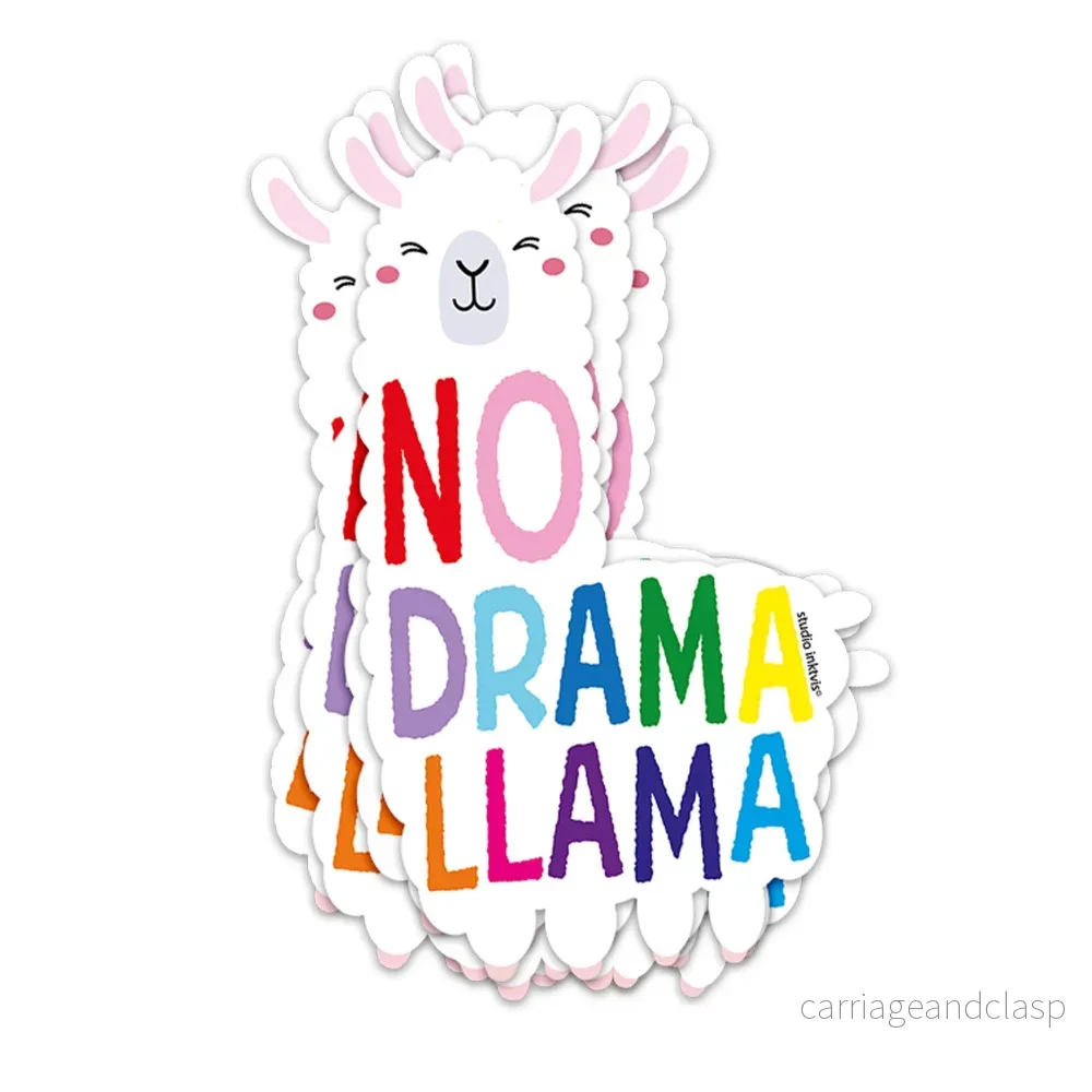 Klistermärke No Drama Lama Klistermärke No Drama Lama