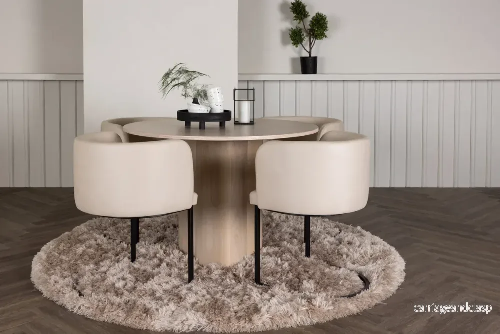 Olivia & Simrishamn Matgrupp Vitputsad/Beige Olivia & Simrishamn Matgrupp Vitputsad/Beige